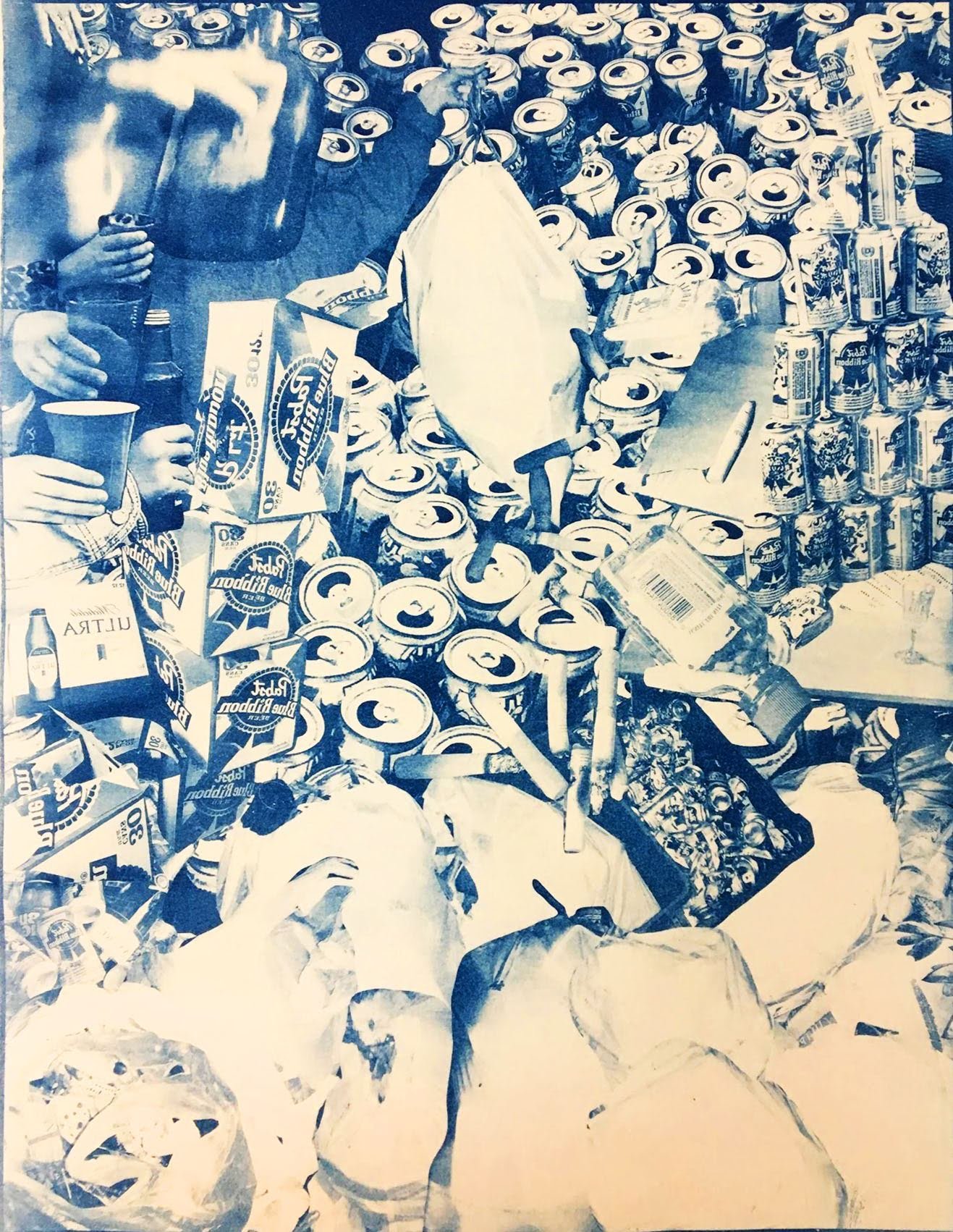 Chaos Cyanotype